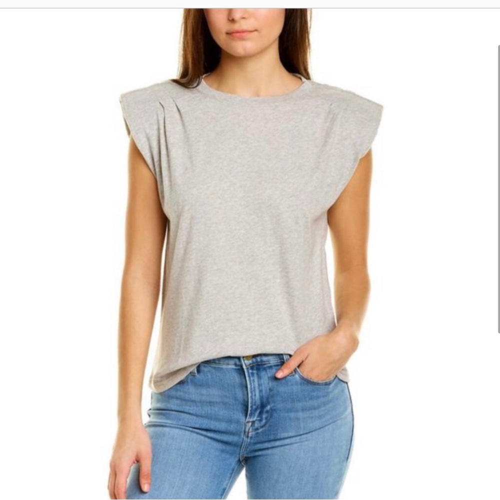 Frame Denim Eva Padded muscle tee xs grey